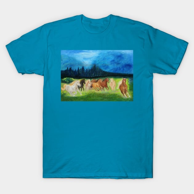 Wild Horses T-Shirt by tanyazevallos